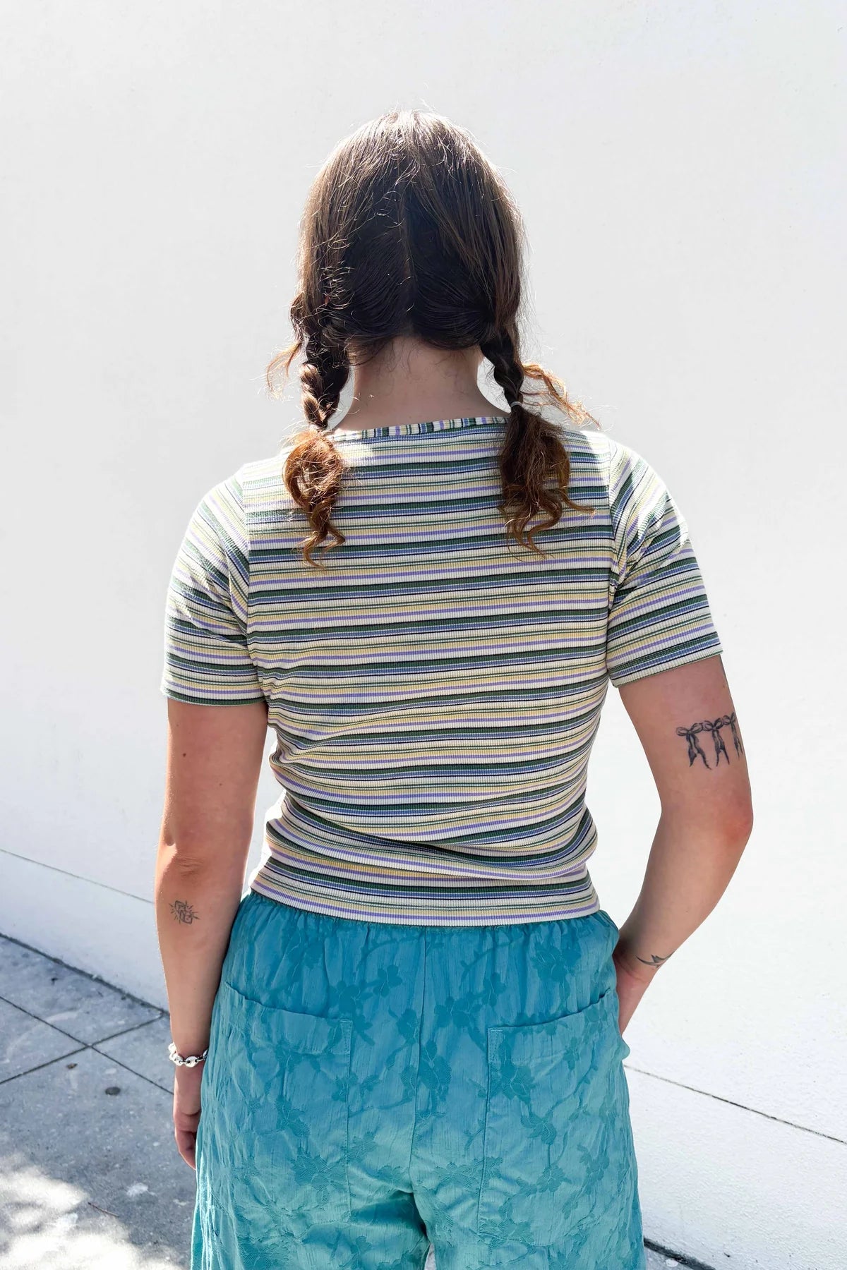 Gravel & Gold -  James Shirt | Kelp Stripe