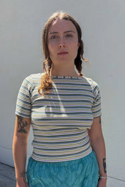 Gravel & Gold -  James Shirt | Kelp Stripe
