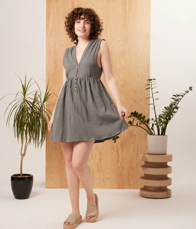 Known Supply - Mika Dress | Charcoal