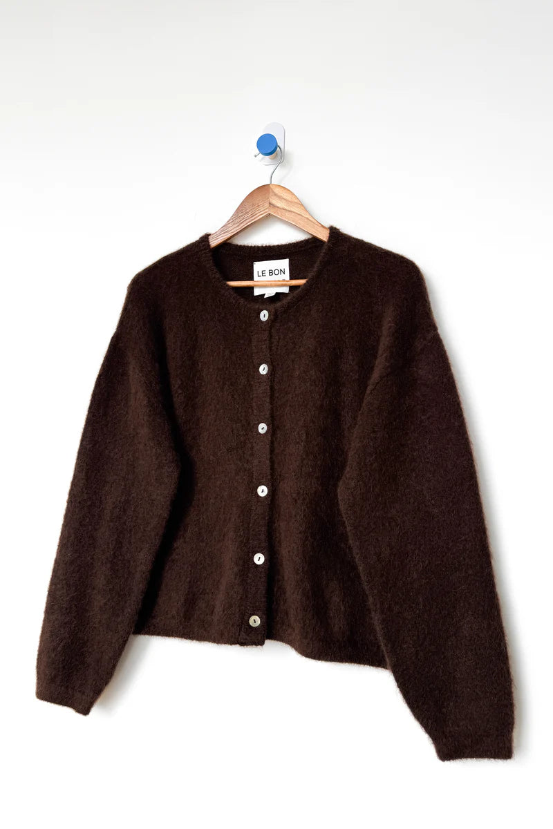 Le Bon Shoppe - Leila Mohair Cardigan | Cocoa Bean