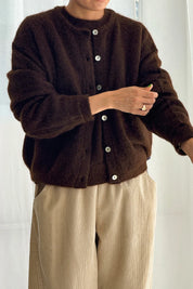 Le Bon Shoppe - Leila Mohair Cardigan | Cocoa Bean