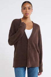 Rumored - Longline Cardigan | Espresso