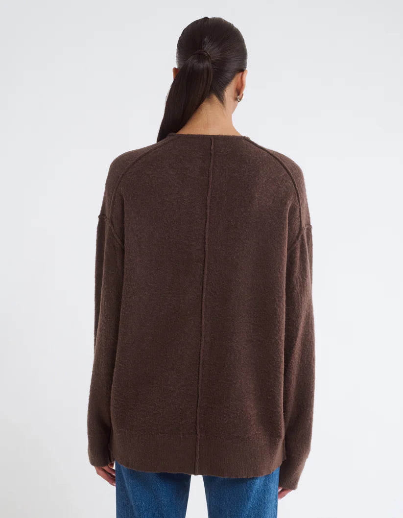 Rumored - Longline Cardigan | Espresso