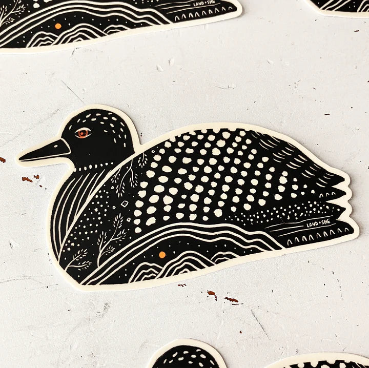 Land & She - Loon Sticker