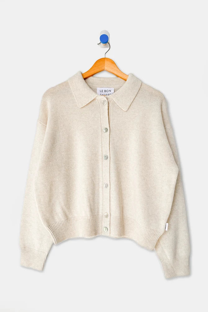 Le Bon Shoppe - Lou Cashmere Cardigan | Oatmeal