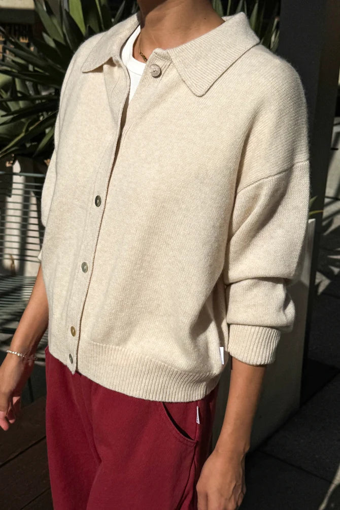 Le Bon Shoppe - Lou Cashmere Cardigan | Oatmeal