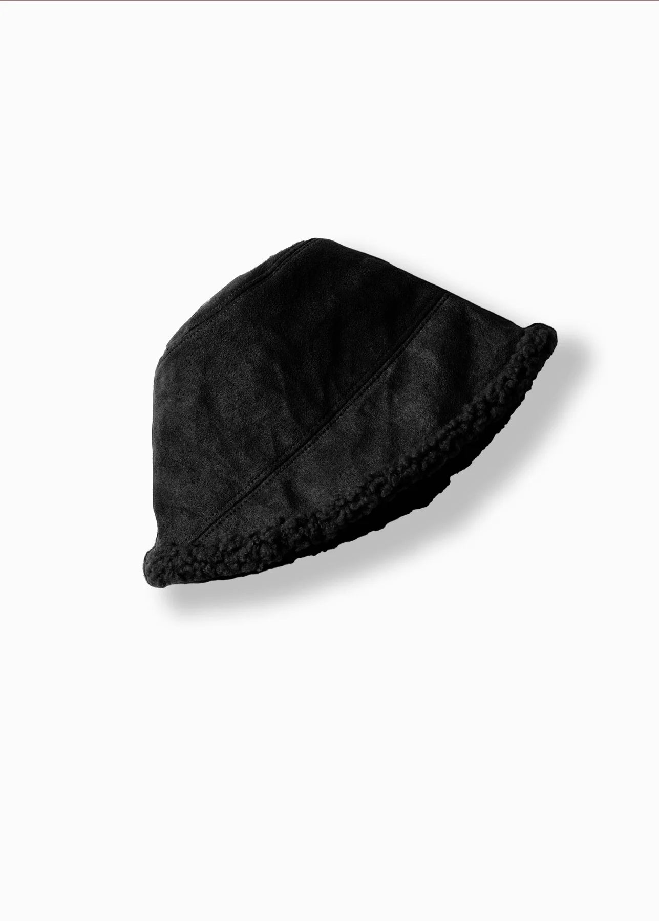 Faux Suede Fisherman Reversible Hat | Black