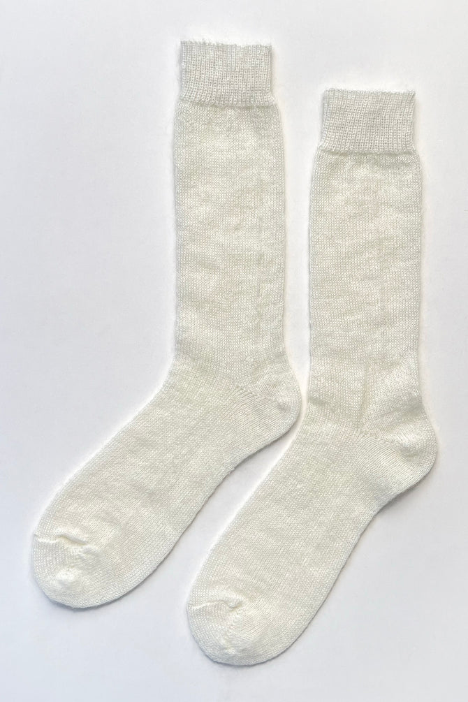 Le Bon Shoppe - Mohair Veil Socks | Cream