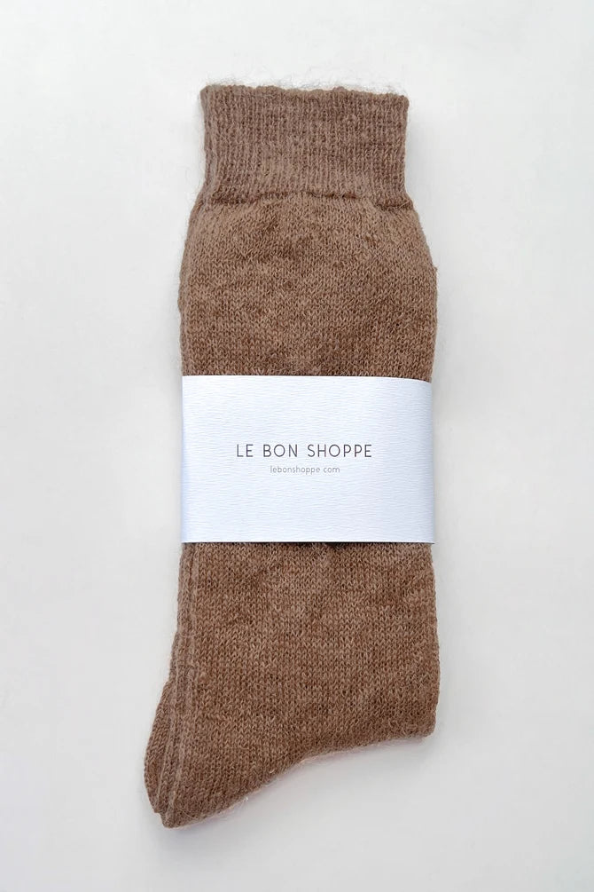 Le Bon Shoppe - Mohair Veil Socks | Mocha