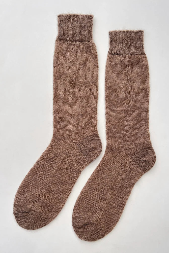 Le Bon Shoppe - Mohair Veil Socks | Mocha