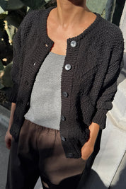 Le Bon Shoppe - Mason Cotton Cardigan | Black