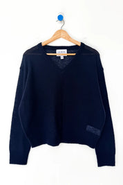 Le Bon Shoppe - Matthew V-Neck Mohair Sweater | Navy