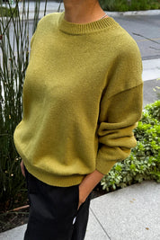 Le Bon Shoppe - Milo Cotton Sweater | Golden Olive