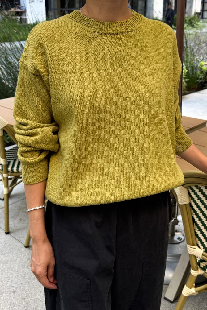 Le Bon Shoppe - Milo Cotton Sweater | Golden Olive