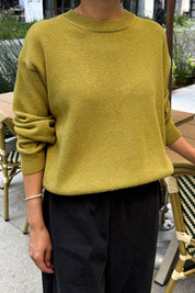 Le Bon Shoppe - Milo Cotton Sweater | Golden Olive