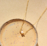 Token Jewelry - Mini Pearl Necklace | Gold Fill
