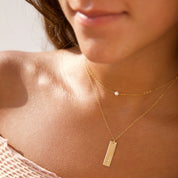 Token Jewelry - Mini Pearl Necklace | Gold Fill