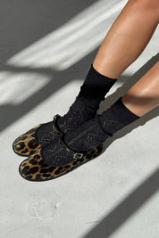 Le Bon Shoppe - Modal Eyelet Socks | Jet Black