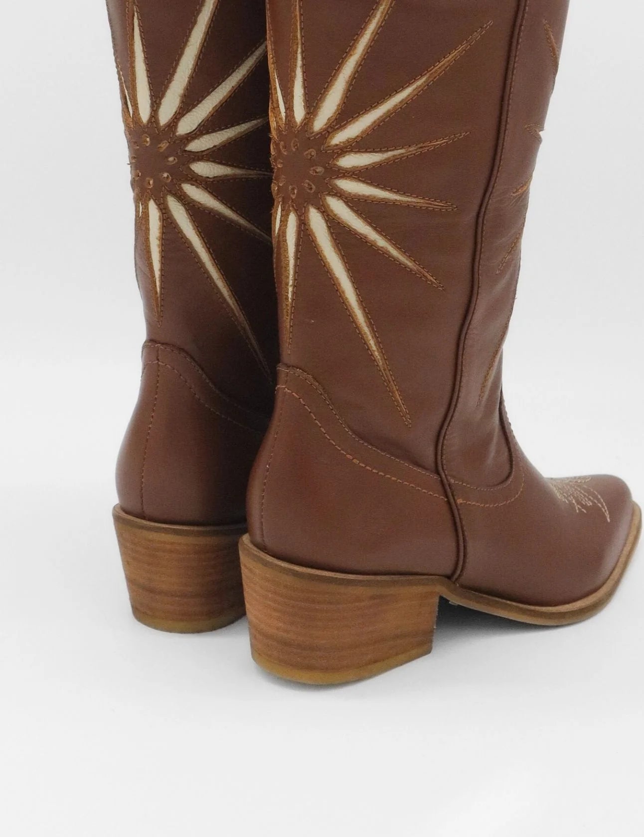 Stivali New York - Moonrise Western Cowboy Boots | Brown Cognac Leather