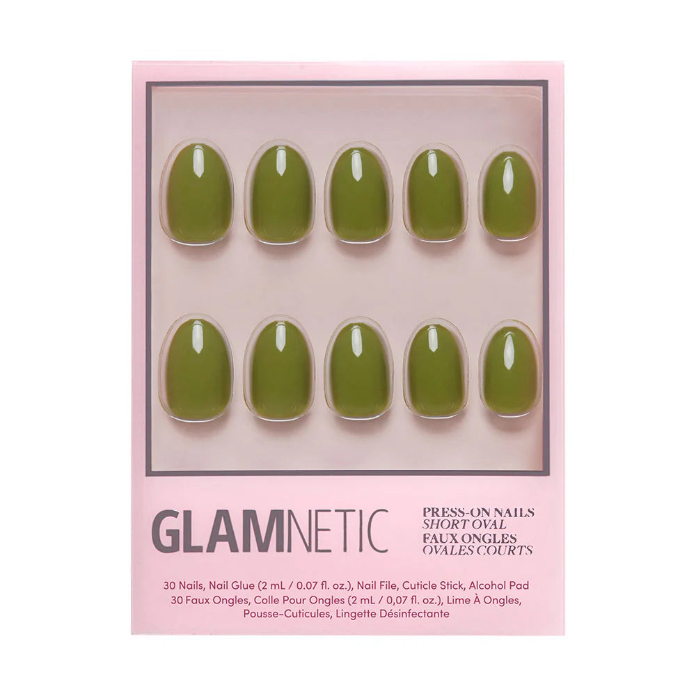 Glamnetic - Moss Green Short Oval