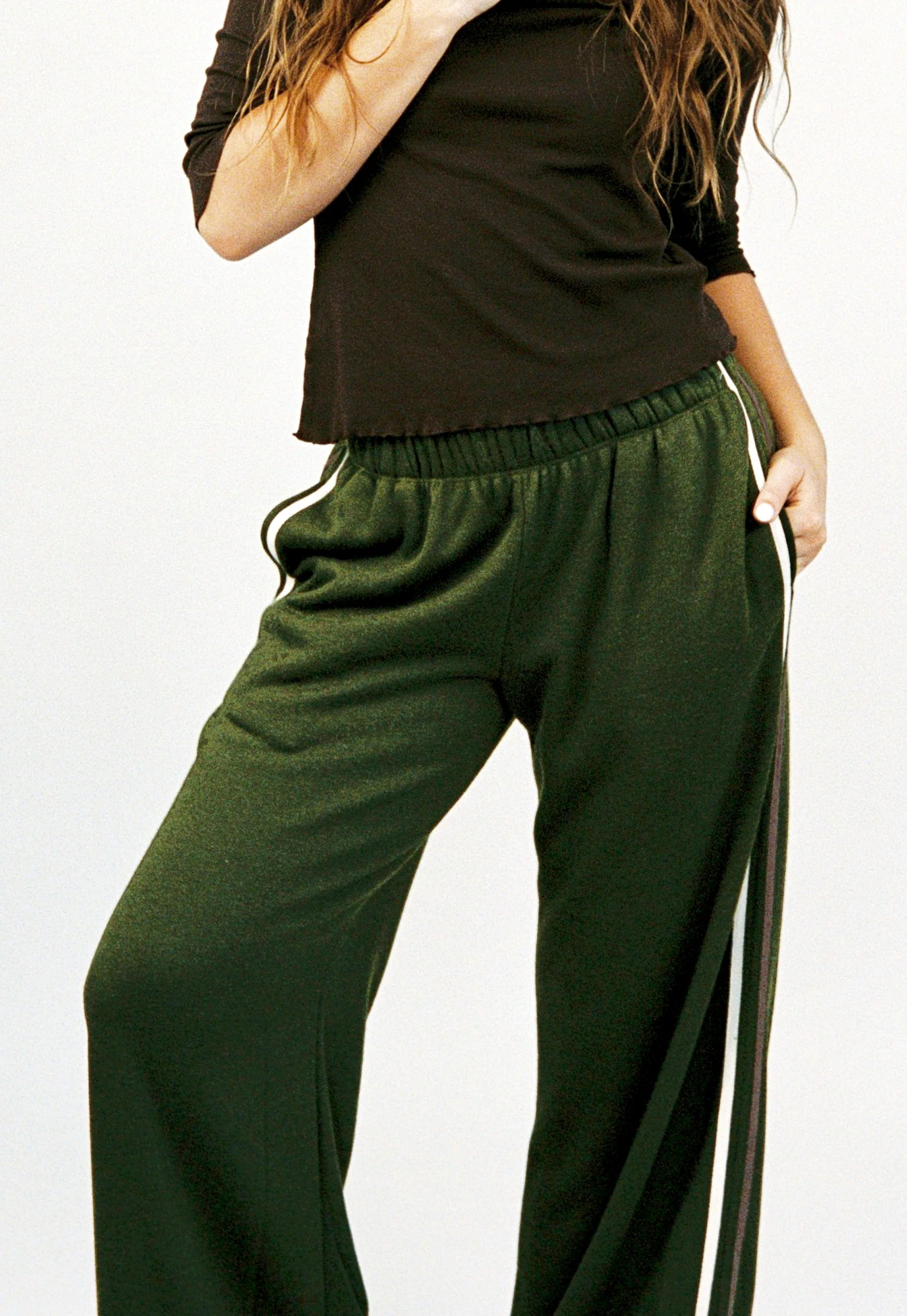 LA Relaxed -   Fleece Track Pant | Olive