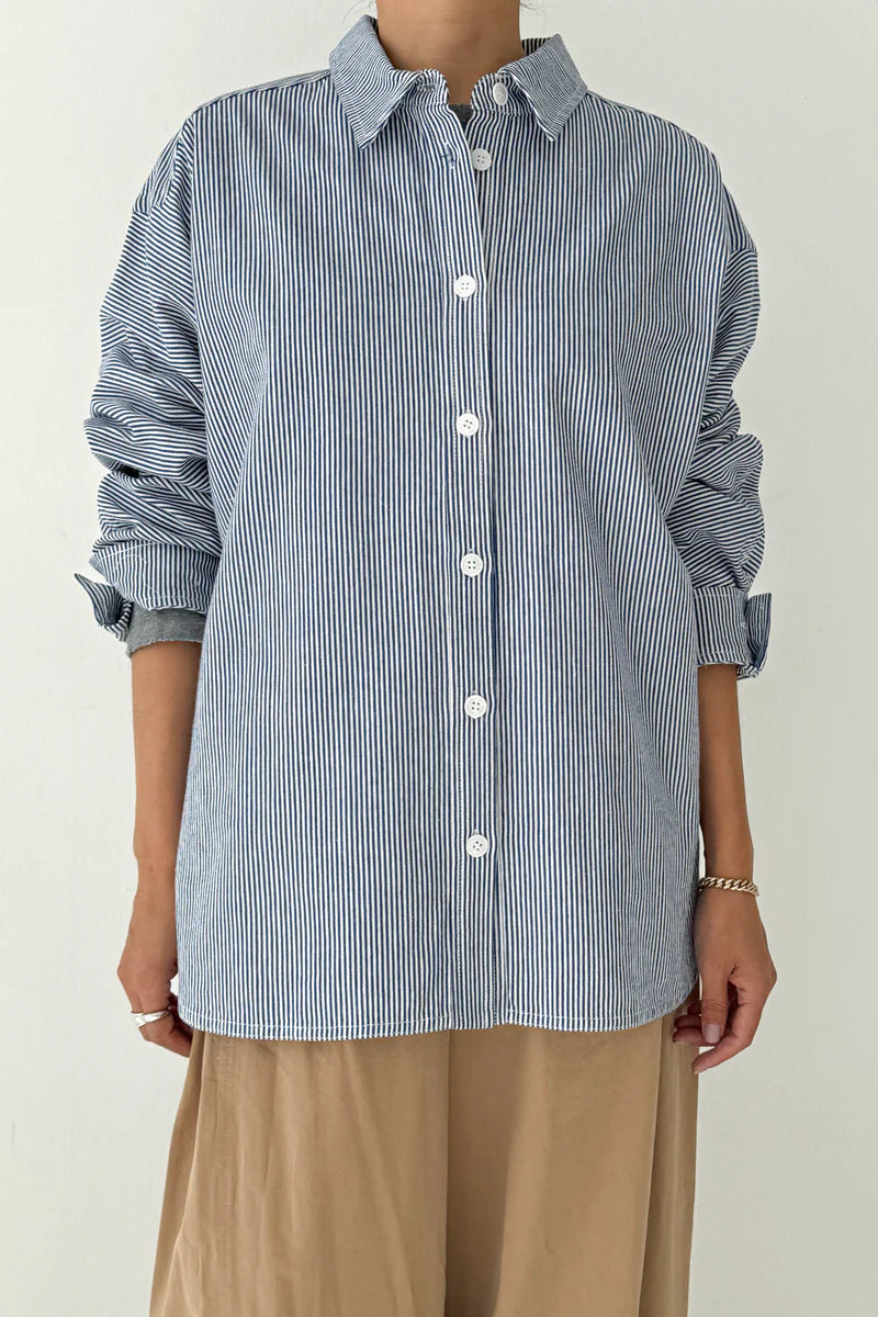 Le Bon Shoppe - Owen Shirt | Blue Stripe