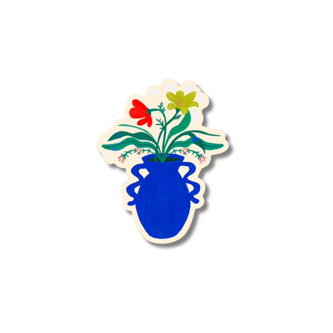 Mel Andrel - Vase of Flowers Sticker