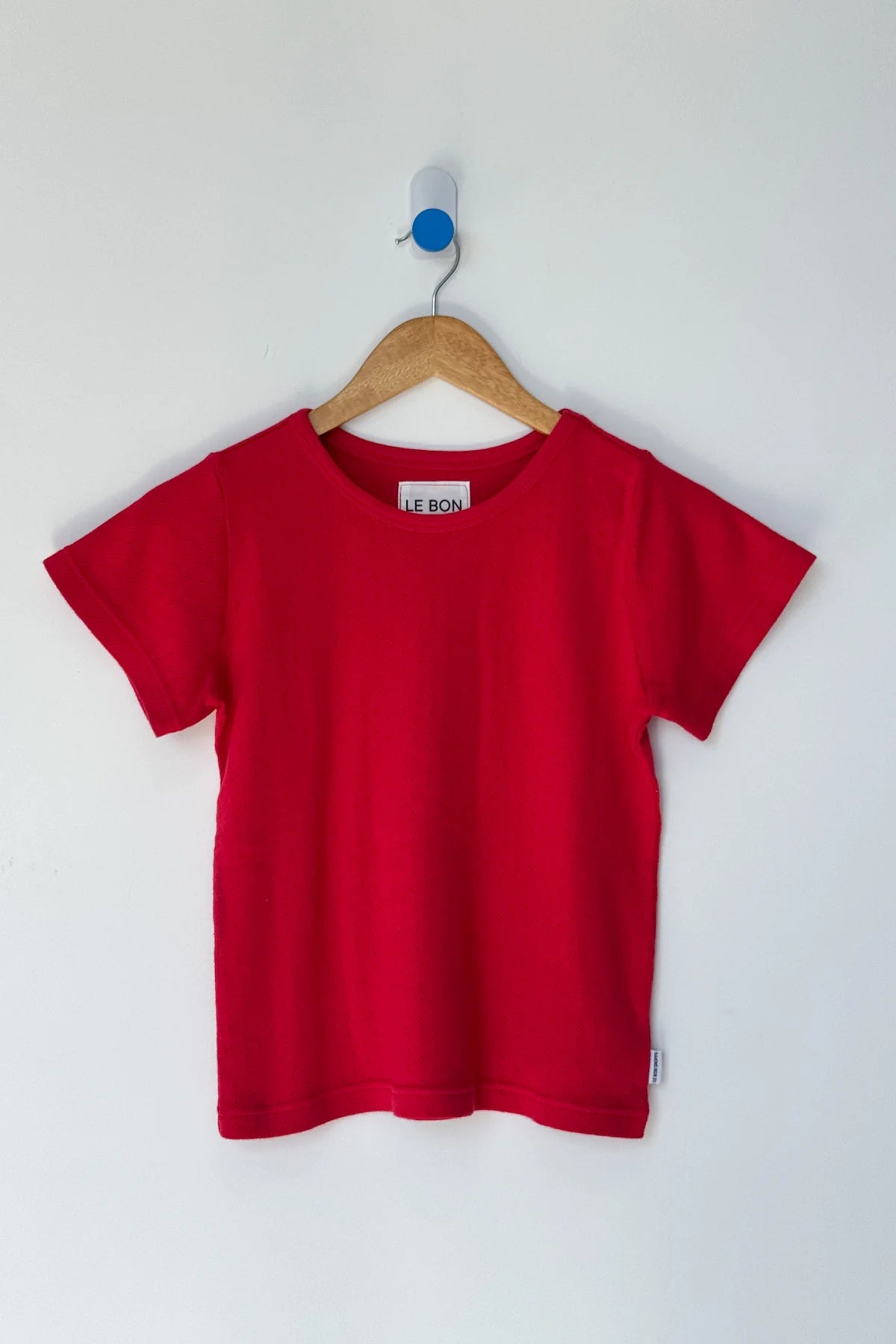 Le Bon Shoppe - Pointelle Babe Tee | Red Apple