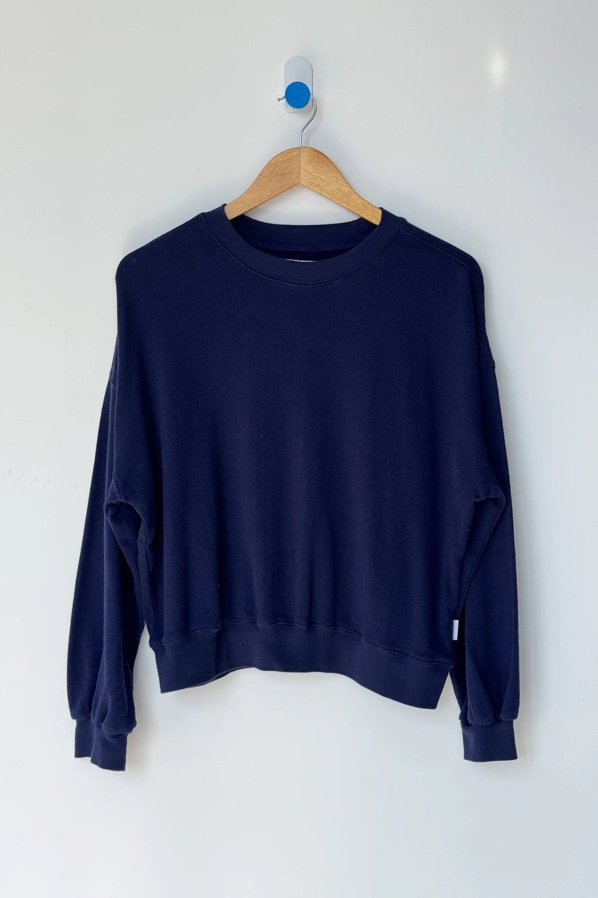 Le Bon Shoppe - Pointelle Core Sweatshirt | Navy