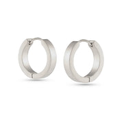 Baleen - Silver Piazza Hinge Hoops | Multiple Sizes