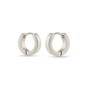 Baleen - Silver Piazza Hinge Hoops | Multiple Sizes