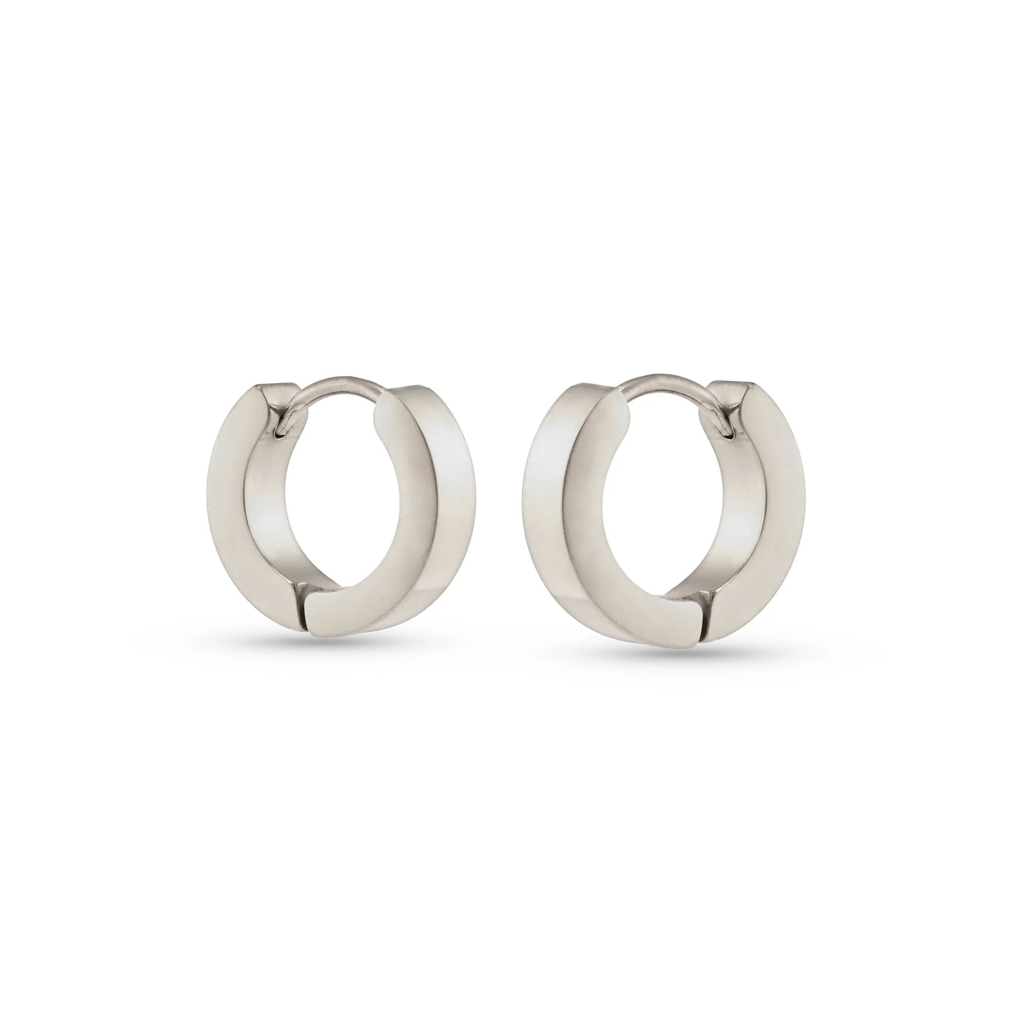 Baleen - Silver Piazza Hinge Hoops | Multiple Sizes