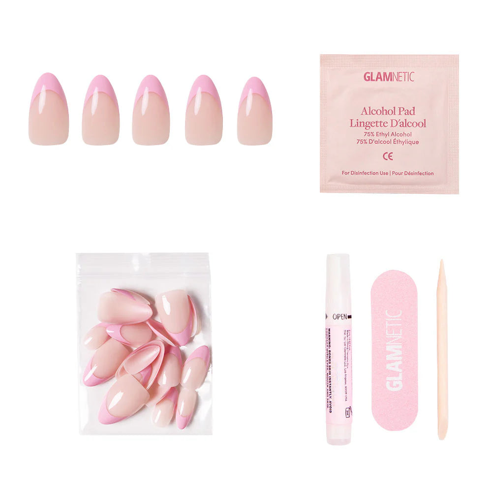 Glamnetic - Pink Macaron Short Almond