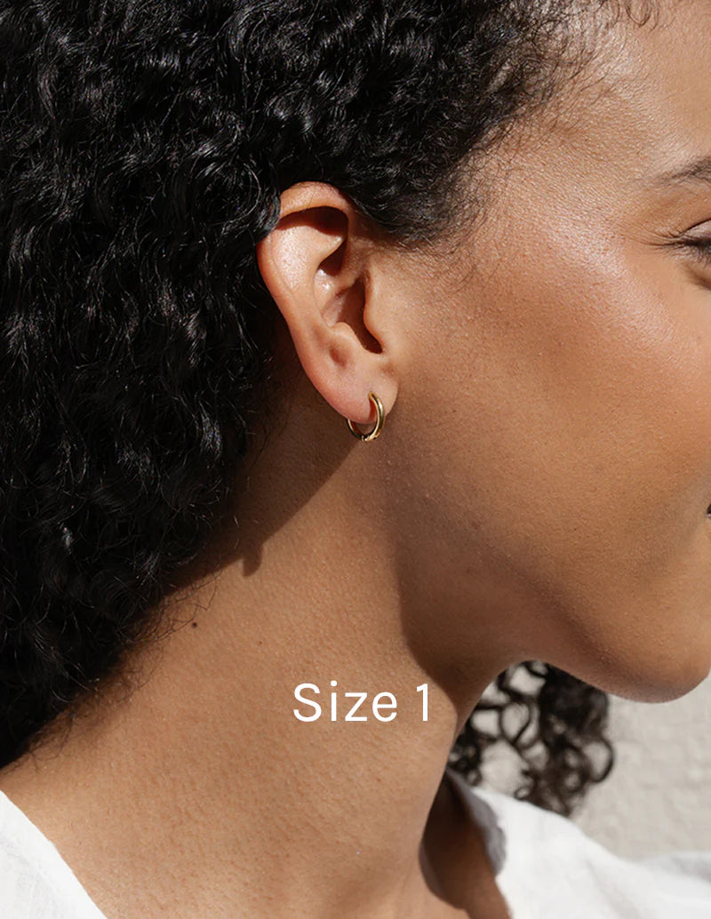 Baleen - Gold Plum Hoops | Multiple Sizes