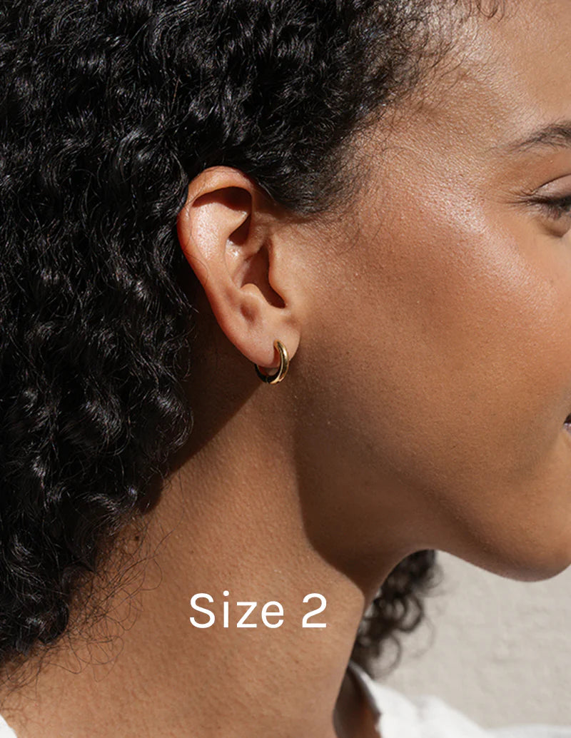 Baleen - Gold Plum Hoops | Multiple Sizes