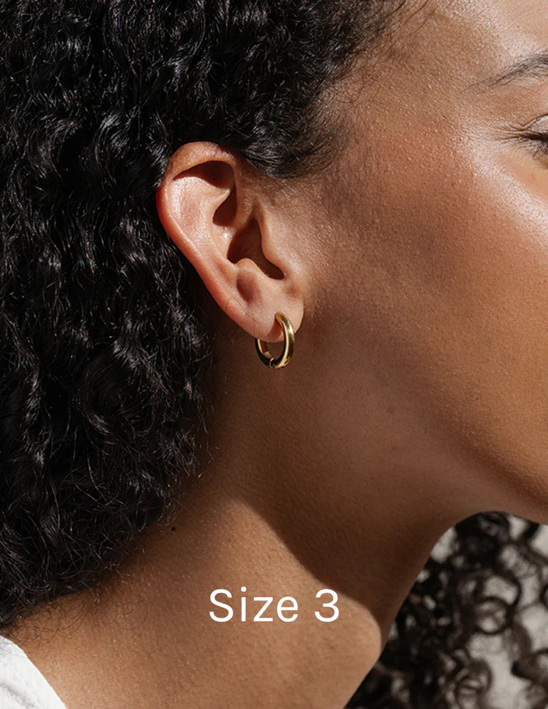 Baleen - Gold Plum Hoops | Multiple Sizes