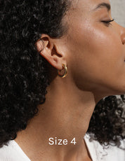 Baleen - Gold Plum Hoops | Multiple Sizes