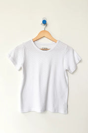 Le Bon Shoppe - Pointelle Babe Tee | Snow White