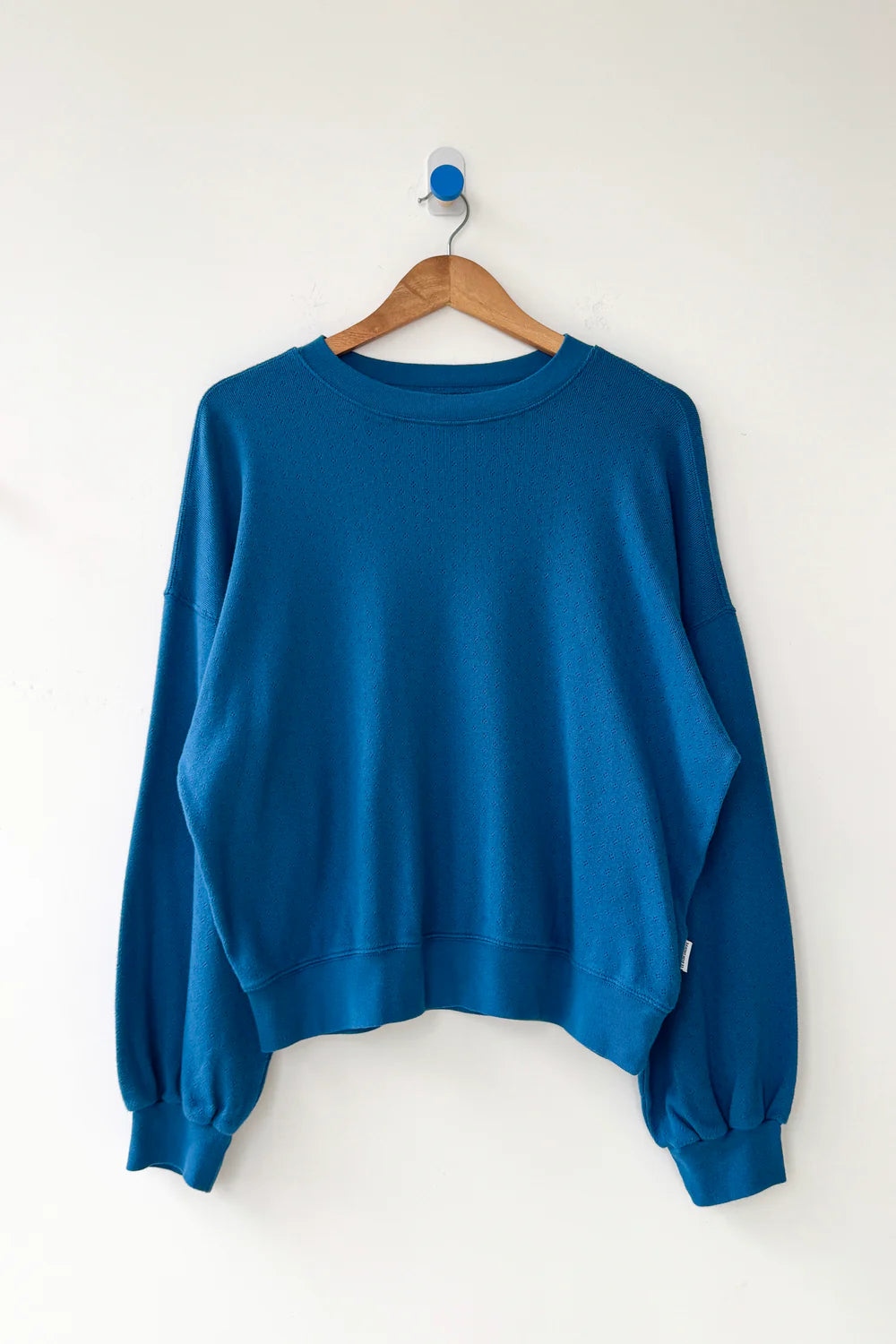 Le Bon Shoppe - Pointelle Core Sweatshirt | Sea Blue