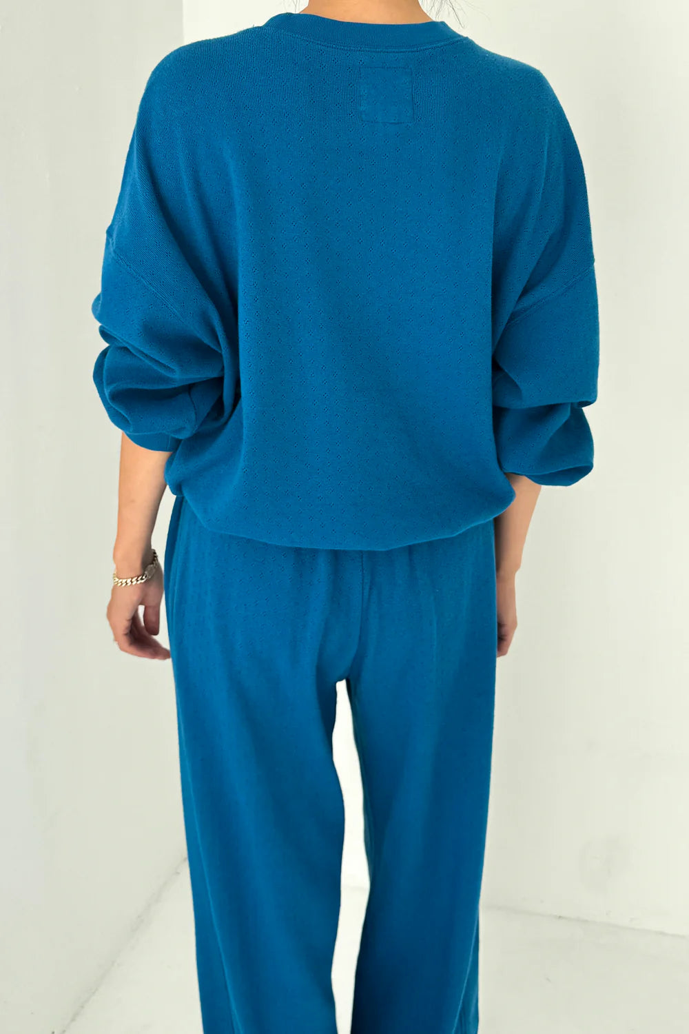 Le Bon Shoppe - Pointelle Core Sweatshirt | Sea Blue