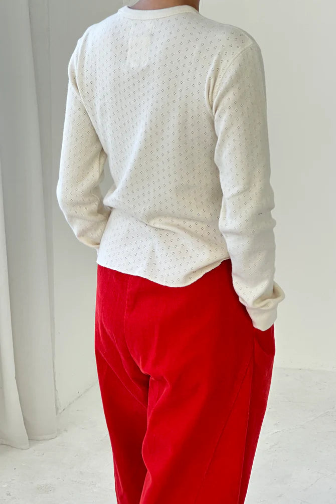 Le Bon Shoppe - Pointelle Fundamental Tee | Naturel