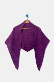 Le Bon Shoppe - Mohair Pointelle Shawl | Purple