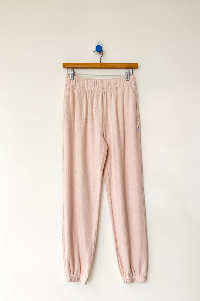 Le Bon Shoppe - Pointelle Serene Jogger | Baby Pink