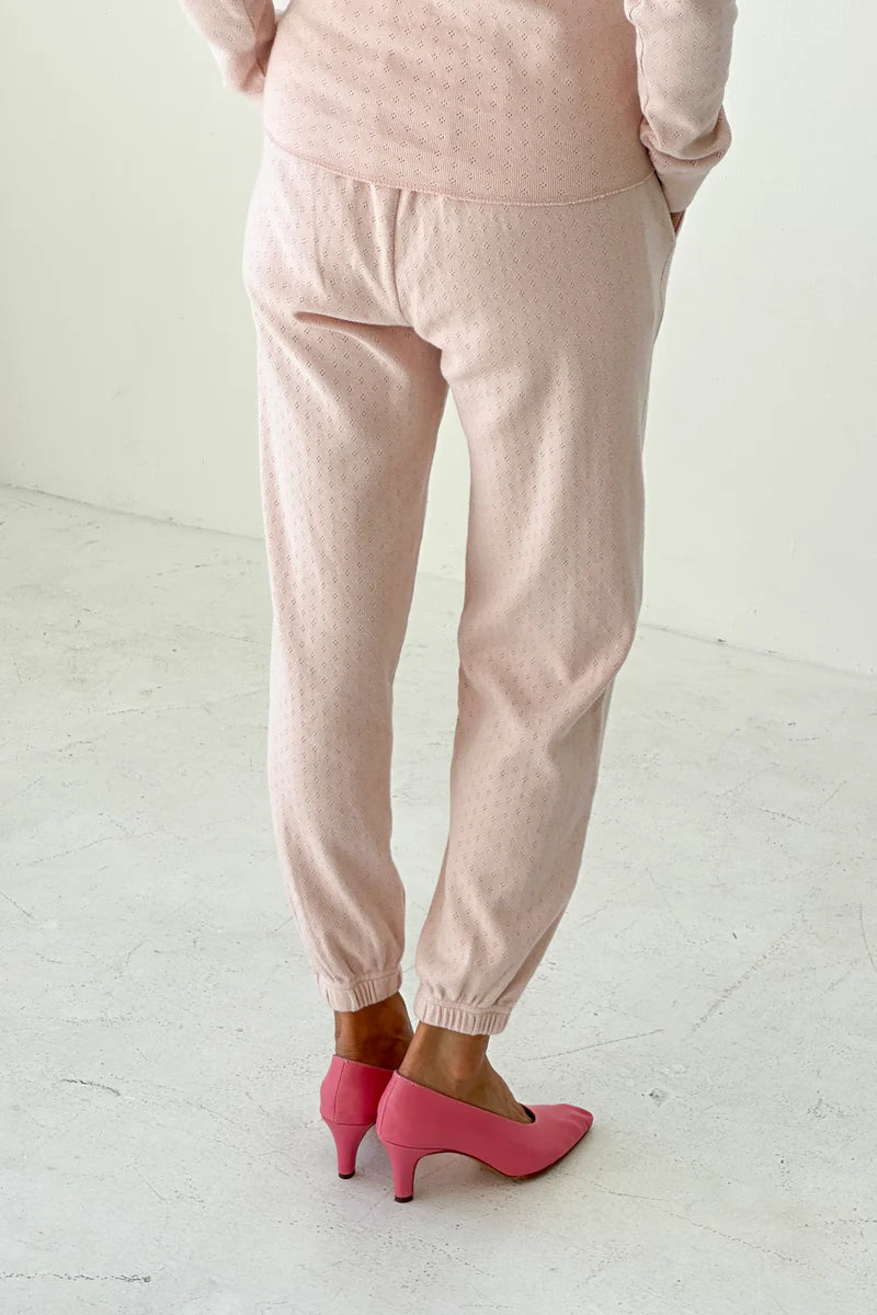 Le Bon Shoppe - Pointelle Serene Jogger | Baby Pink