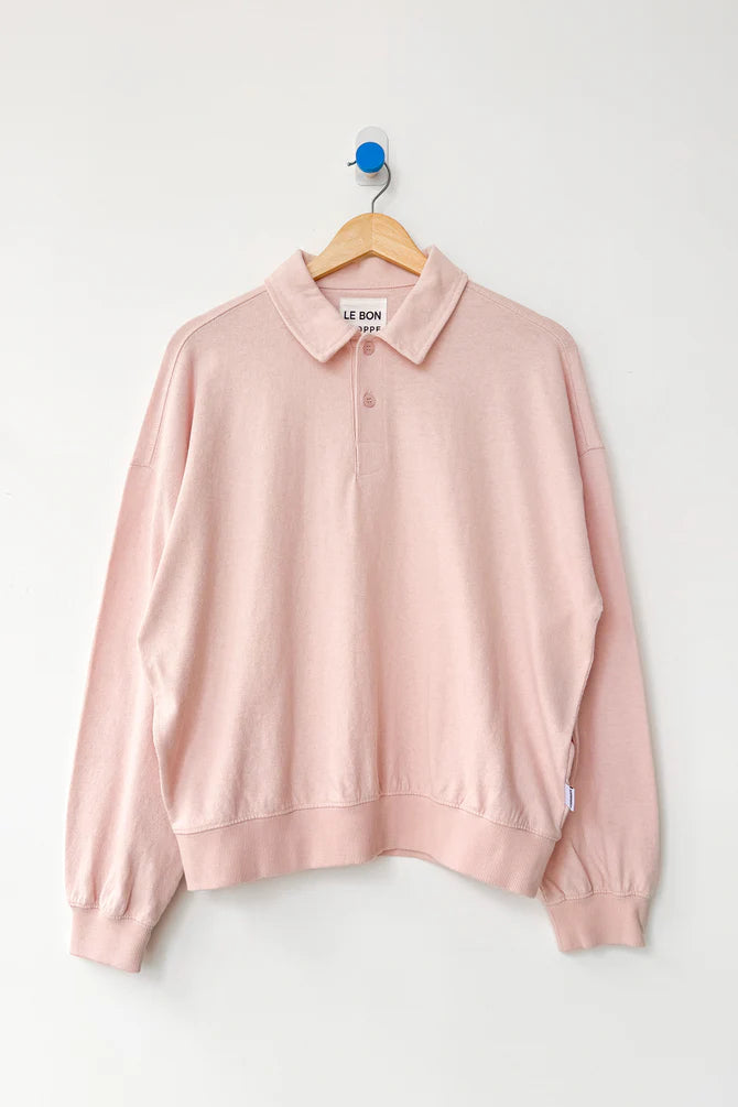 Le Bon Shoppe - Polo Sweatshirt | Baby Pink