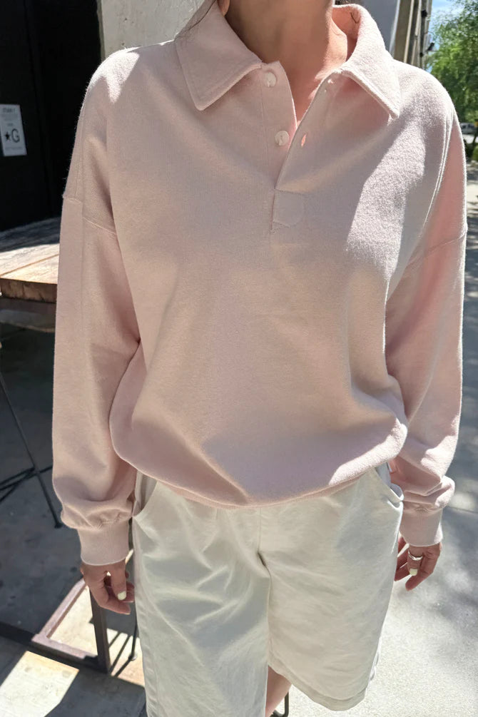 Le Bon Shoppe - Polo Sweatshirt | Baby Pink