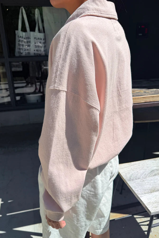 Le Bon Shoppe - Polo Sweatshirt | Baby Pink