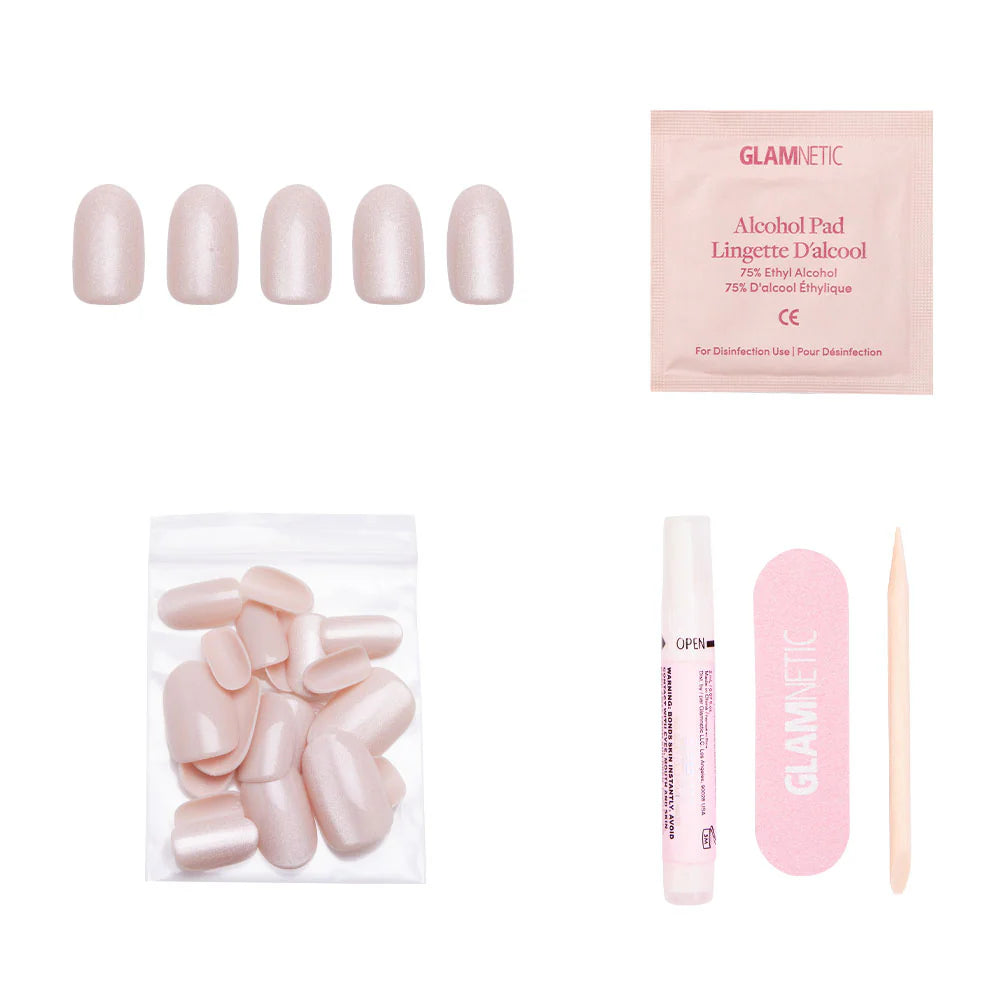 Glamnetic - Pure Intentions Short Round Nails