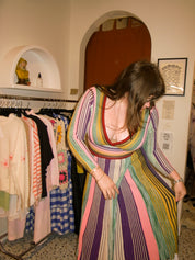 Miss Rosier Striped Knit Dress (XL)