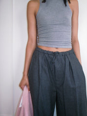Closed Grey Pull On Pants (S)